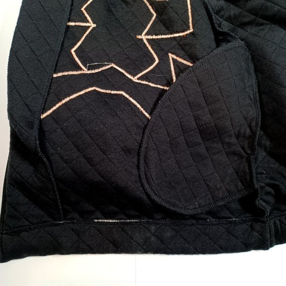 Rafael Womens Black Southwestern Jacket & T-Shirt Large Conchos Liner Zip Up Vtg - Picture 15 of 16